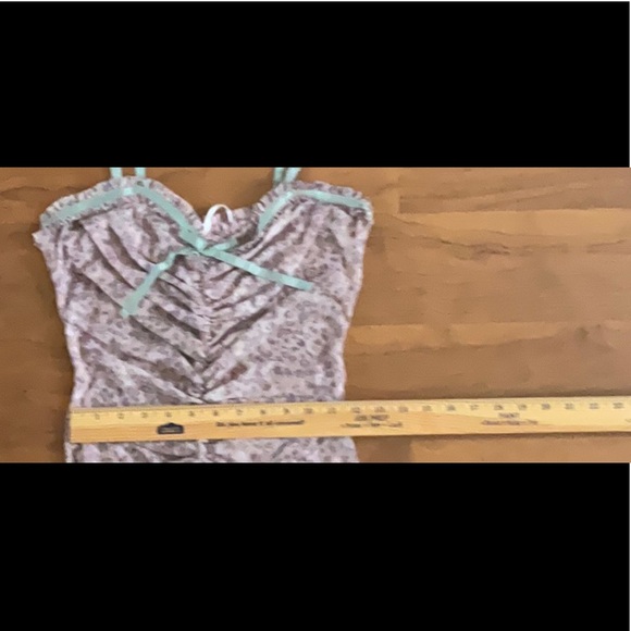 NWT By Anthropologie Sheer Mesh Dress - Size XXS- Pink Combo - Picture 10 of 10